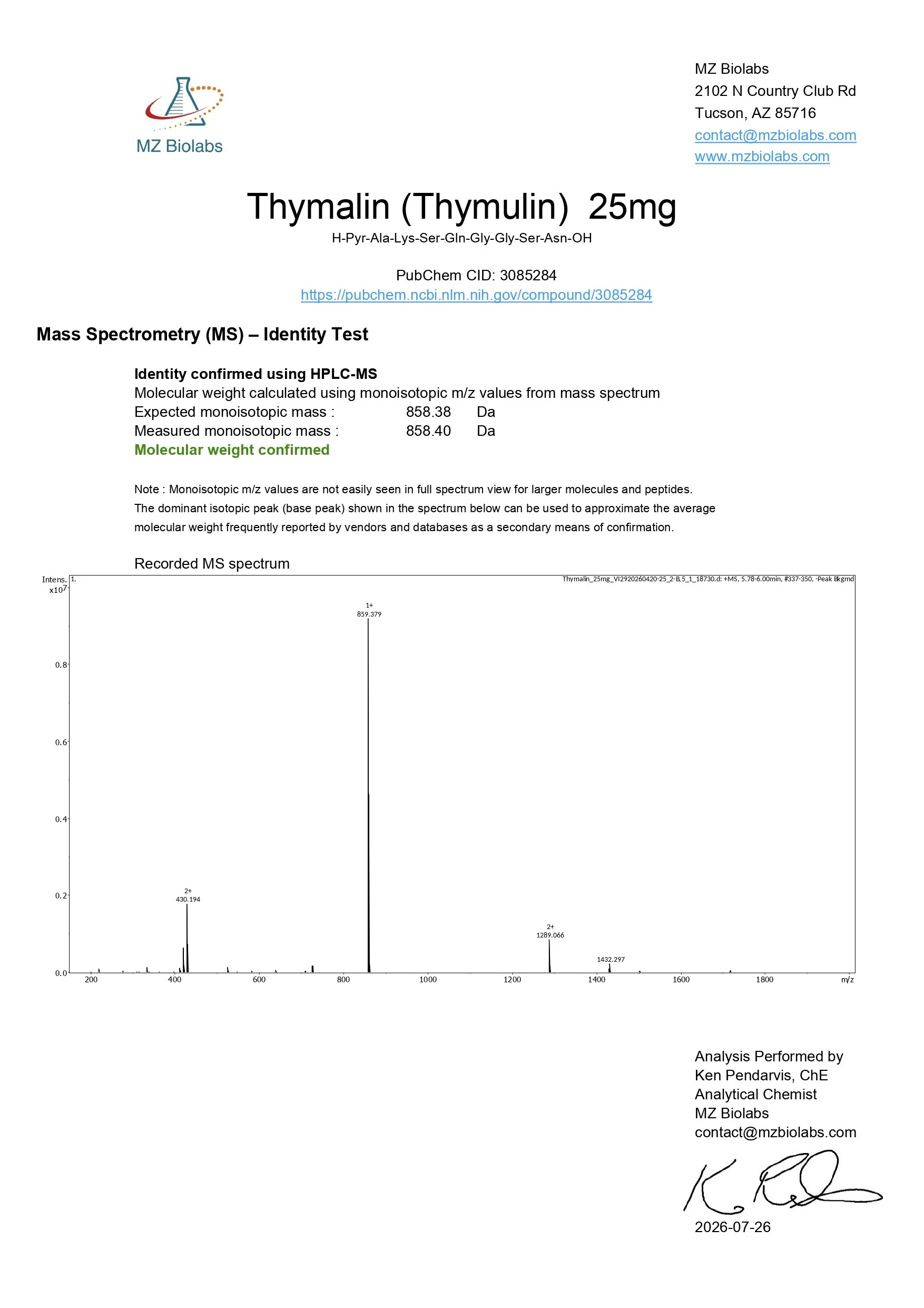Thymalin (25mg) - Image 3