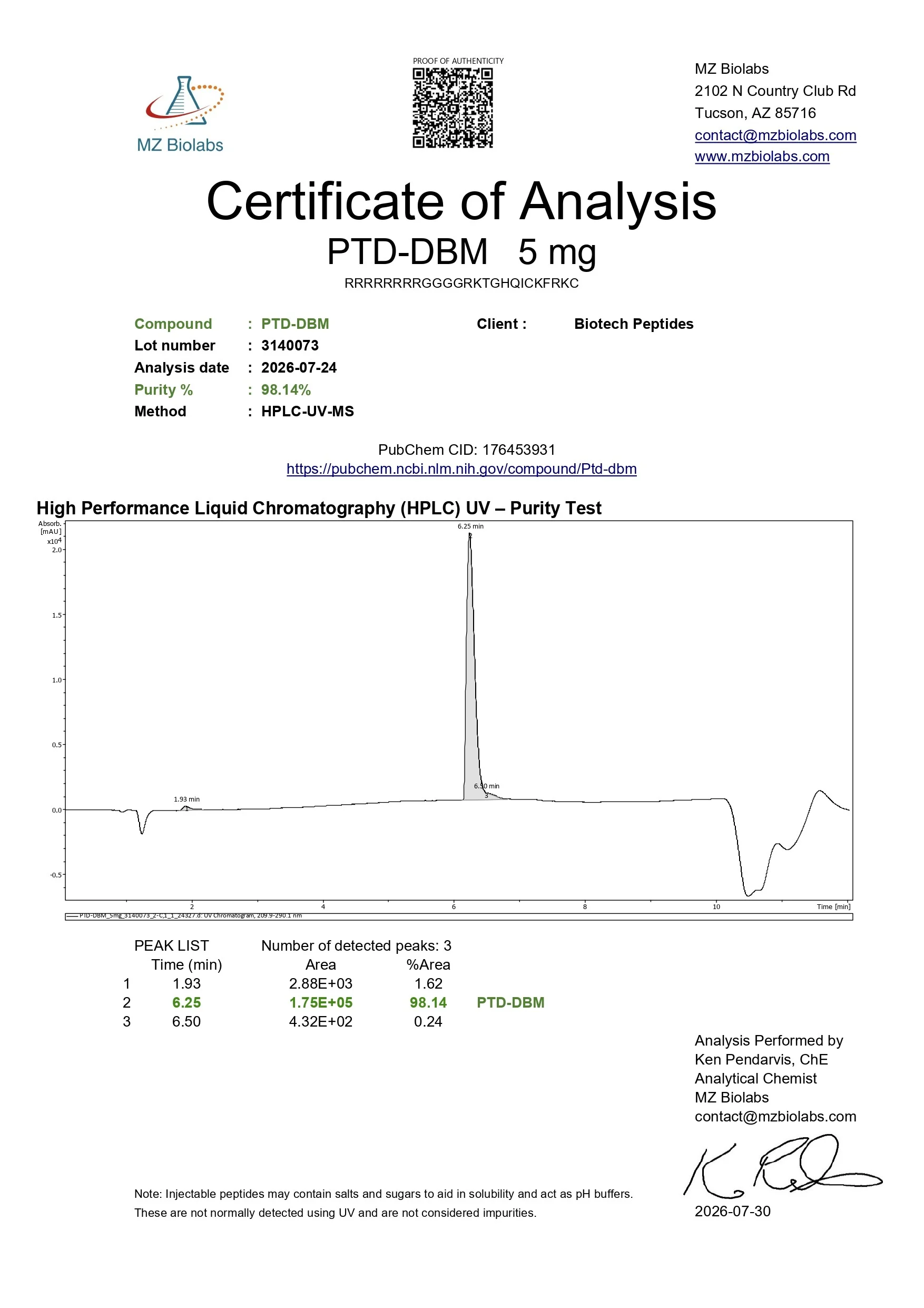 PTD-DBM (5mg) - Image 2